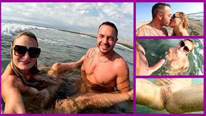 WILD OUTDOOR EXTREME?! AMATEUR WAVE FUCK ORGASM IN THE MIDDLE OF THE SEA!