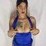 Hot latina teen blue dress and pussy fingering