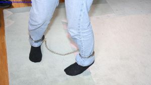 Heavy chains and handcuffs