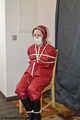 Lady Nadja hard bound and multiple gagged in AGU rainwear