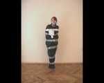 [From archive] Liska escapes from the trash bag mummification