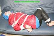 Get 548 Pictures with Jill tied and gagged in shiny nylon rainwear from 2005-2008!