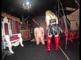 Virgin ass-and-pussy slave at the dominatrix studio! Will you be going home a virgin, too?