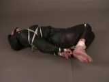 Get 4 classic videos with Lupi wearing shiny nylon rainwear beeing tied and gagged