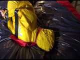 Get 2 Archivevideos with sonja enjoying Bondage in her shiny nylon Rainwear