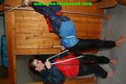 Get 277 Pictures with Michelle and Jill tied and gagged in shiny nylon rainwear from 2005-2008!