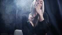 Seductive smoking with a mature lady