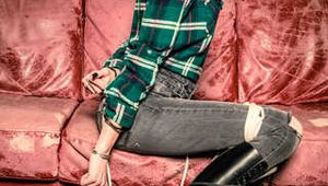 Amber in Boots and Cuffs