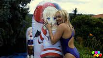 905 Marilyn genießt es, Pooltoys zu entleeren! 