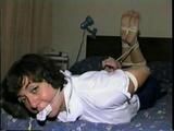 47 YEAR OLD LIBRARIAN PANTYHOSE HOG-TIED HOSTAGE (D18-15)
