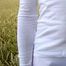 Strapse unter weißer Leggings