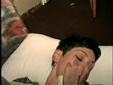 47 Yr OLD UNCOOPERATIVE LATINA HAIR DRESSER HAS HER MOUTH STUFFED WITH SMELLY SOCK, HANDGAGGED, TAPE GAGGED & BLINDFOLDED (D56-11)