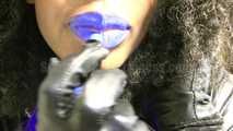 Latex Blu Lips