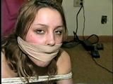 19, NAKED, BALL-TIED, ACE BANDAGE GAGGED HOLLY (D15-18)