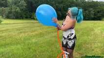 outdoor doublelift pump2pop five balloons