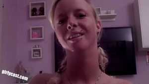 Skinny teen Lucie's first BBC Creampie & Home Video