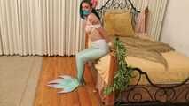 Mermaid Chained to the Bed! Sensual Siren Loren Chance in Rope Bondage