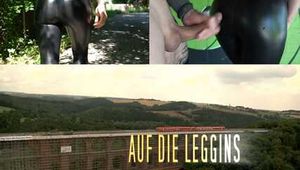 SPRAYED ON THE LEGGINGS