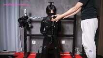 Xiaomeng Breathplay Punishment in Latex Suit and High Shoes