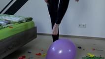 barefoot popping in the bedroom