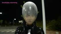 Xiaoyu Night Stroll and Near Blackout Condom Breathplay