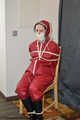 Lady Nadja hard bound and multiple gagged in AGU rainwear