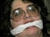 314 POUND BARB, STRIPS, TIT TIED, CROTCH ROPED & GAGGED (D19-12)