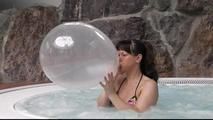 at the hotel pool