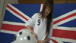 Fussball Action - barfuss