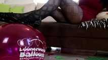 highheel popping in sexy stockings