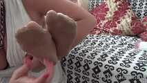 "Under german roofs " - Two Girls-Nylon Posing & Tickling