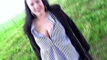 OUTDOOR-SEX with german CHUBBY-SLUT | Lessly needs cum