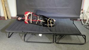 Myxxxy bound and gagged in shiny nylon Rainwear