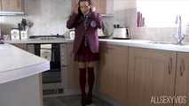 School Girl Ayla Is Made To Strip For The Head