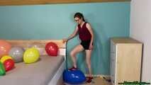 Girlfriend stomps your balloons