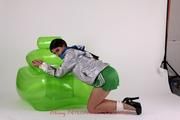 Shelly tied and gagged in shorts