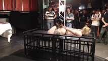 30 Minutes Hogtie Endurance Challenge - Tied in Public - Sexy Blonde tied by Mario !