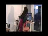 Get 2 Videos with Alina enjoying her Shiny Nylon Shorts at home from our 2010 Archive
