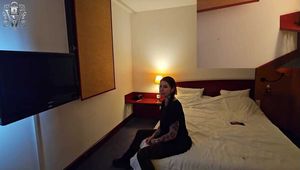 Alexa is made up, dressed, and theoretically ready for her or my date, but something is still missing – her leash