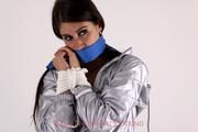 Shelly tied and gagged in shorts