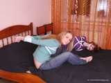 Alexa & Catt  – Two barefeet girls, one burglar and a lot of bondage 