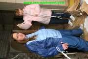 Get 567 pictures from  Stella and Leoni tied and gagged in shiny nylon Rainwear from 2005-2008 in one package!