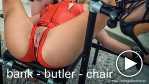 "Butler" und  Bondage Bank kombiniert und von NinaJoy getestet - Teil 1