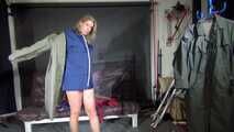 Watch Pia enjoying her shiny nylon Rainwear and Raincoats