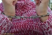 Handcuffed at the childs swing