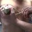 leichte Schläge zum aufwärmen auf die kleinen abgebundenen Tittchen Teil 1 - Full HD - orig. Ton