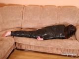 [From archive] Pti4ka mummified in black cling film