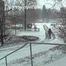 020167 Kathy Pees From A Staircase In The Snow