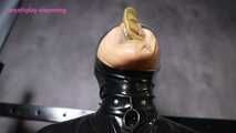 Xiaomeng Breathplay Punishment in Latex Suit and High Shoes