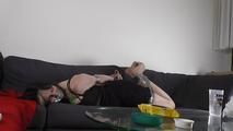 Daphne tied up with Tape 2/2